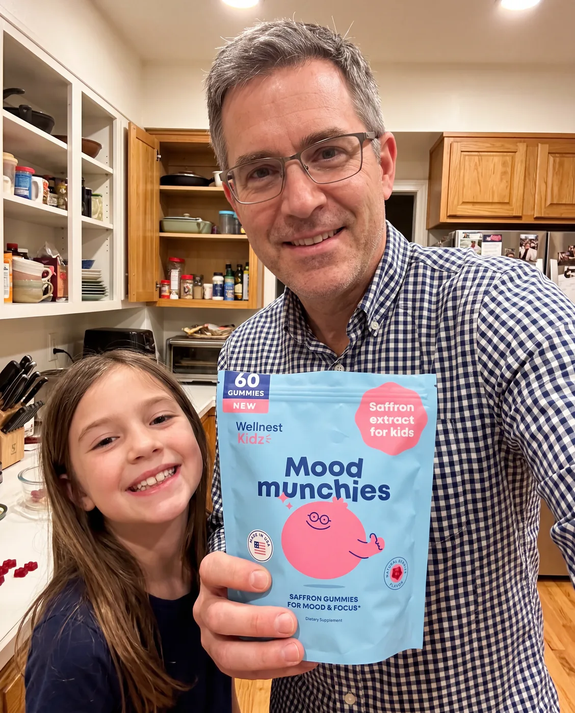 Dad and daughter with Mood Munchies