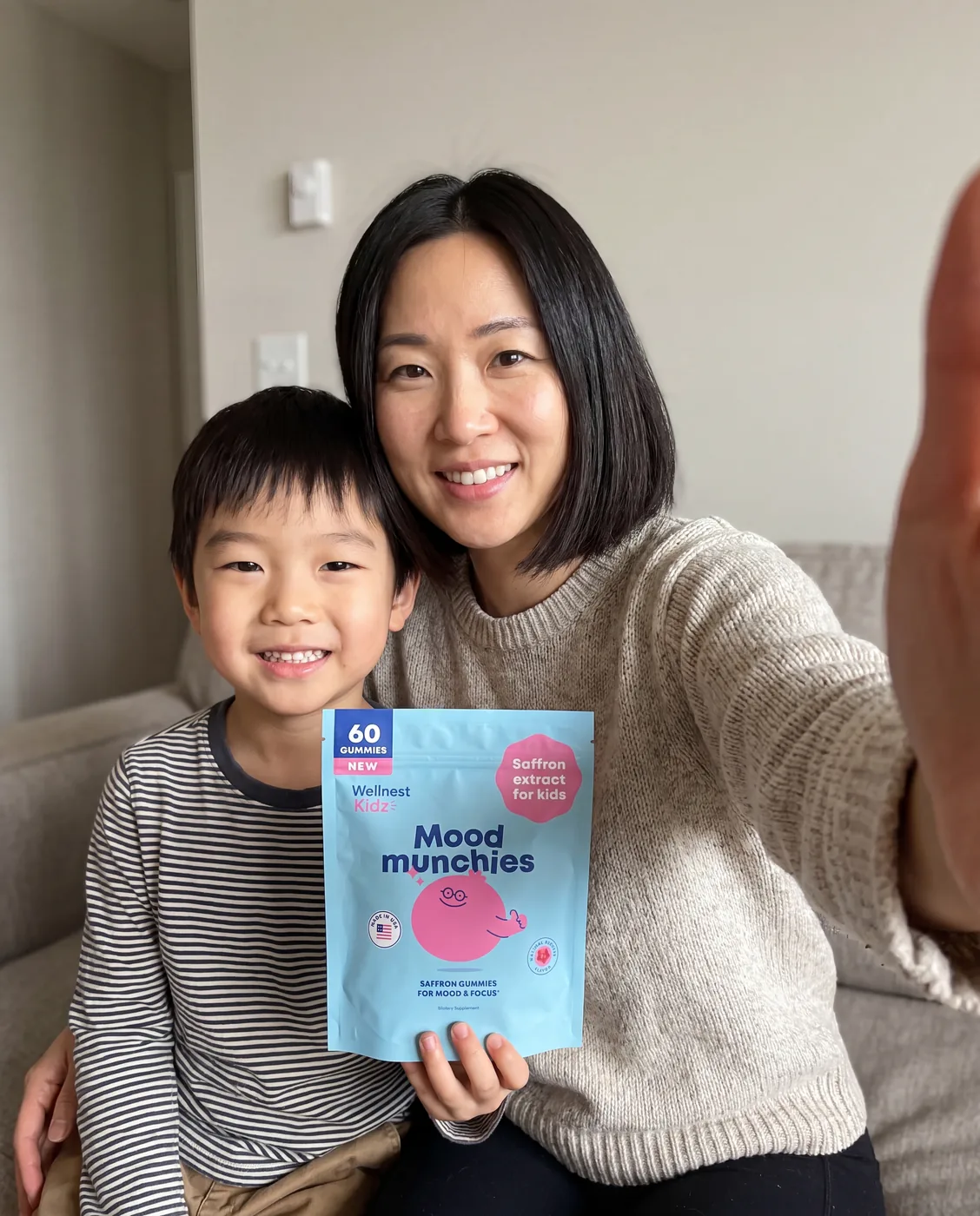 Mom and son with Mood Munchies